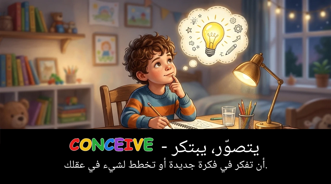 Arabic Illustration for conceive